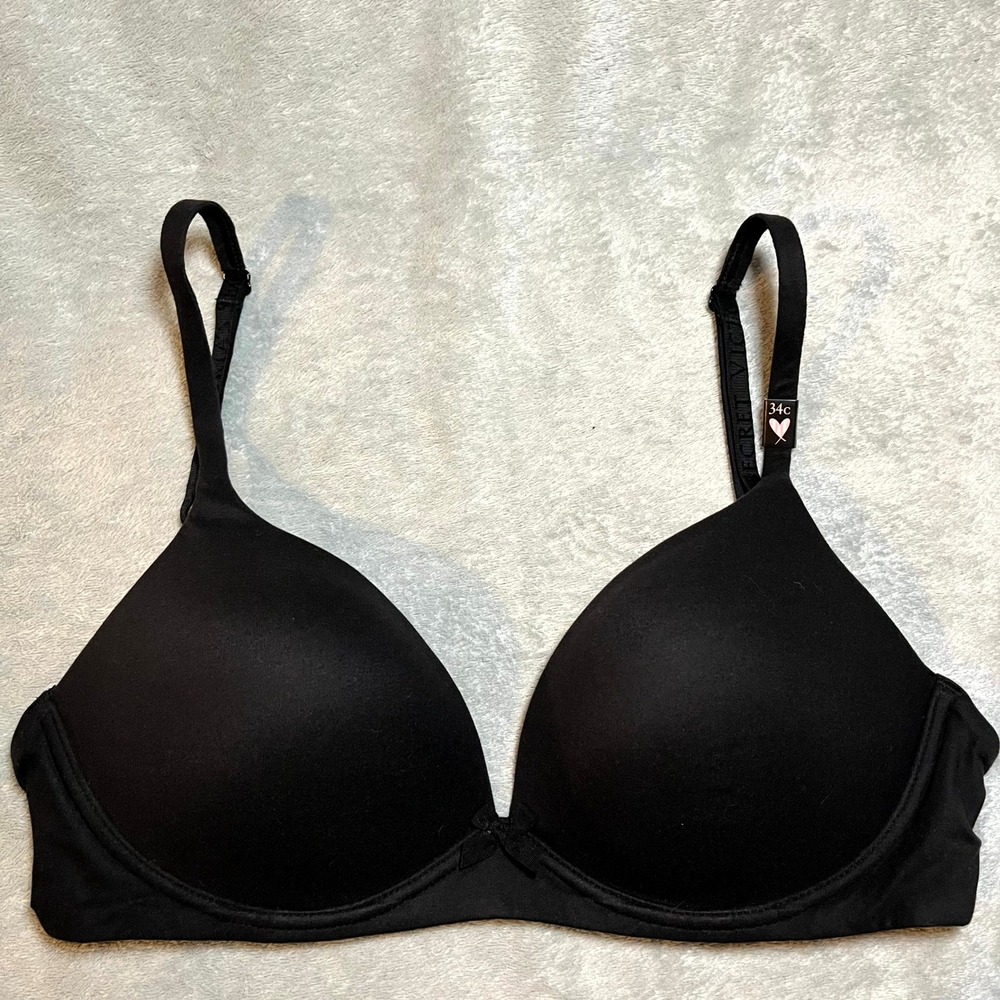 Victoria's Secret Bra Body by Victoria No Wire Wireless Black  34C